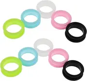 Mikinona 10pcs Scissors Finger Rings Silicone Pet Shears Thumb Inserts Nonslip Barber Finger Protectors for Grooming Scissors