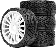 4X RC Car Wheels and Tires Upgrade Part Replace Crawler Car Tires 1:7 1:8 RC Crawler Model Trucks DIY Accessories