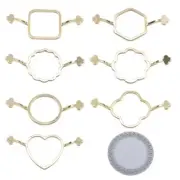 Steel Wax Seal Molds Round Flower Shaped Steel Wax Seal Molds, Wax Sealing Tool