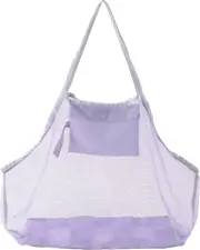 Mesh Beach Bag, Extra Large Foldable Totes Shell Storage Bag Quick Dry Net Tote