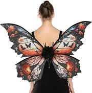 Girls Fairy Wings | Roleplay Butterfly Costume,Cosplay Fairy Wings for Girls, Halloween Butterfly Costumes, Dress-up Cosplay Wing