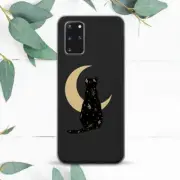 Moon Celestial Black Cat Cute Case For Samsung Note 20 S20 S21 S22 S23 S24 FE