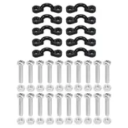 Kayak Pad Eye, 10 Pack Nylon Deck Loops with 20 Pan Head Screws Nuts