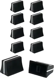KGDUYC 10 x Fader Caps, Fader Caps Mixing Console Slider Fader Buttons for Pioneer DJM350, 400, 500, 700, 750, 800, 850, 900NEXUS, 900SRT, 900NXS2, 2000, 2000nexus, Black