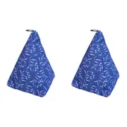 2x Hamptons 2 Cotton Sand 25cm Doorstop Home/Office Decor Weighted Door Stopper