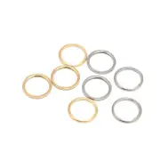 Gold/Silver Plated Closed Jump Ring Stainless Steel Round Ring Jewelry Findings