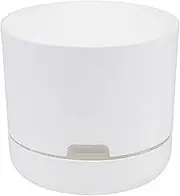 Decor Springtime Round Self-Watering Plant Pot, White, 215 mm