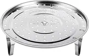 Steamer Rack 304 Stainless Steel Steaming Rack Steam Tray with Removable Legs for Steamer Cookware Instant Pressure Cooker Multi-Functional Steamer Basket (8.5in (22cm))