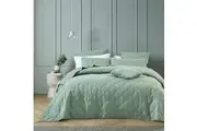 Bianca Barclay Coverlet Set w Pillowcase Home Room Bedding Olive