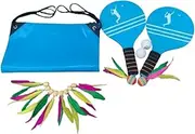 Dickly Badminton Set Outside Backyard Games with Storage Bag Comfortable Handling Open Space Playing Pingpong Balls Shuttlecocks