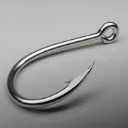 50pcs/box Fishing Hooks Set Barbed Single Circle Carp Hook High Carbon Steel Sea