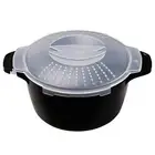 Professional Small Micro Cookware 1 Quart, Microwave Steamer For Vegetables, -