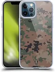 Head Case Designs Marpat Woodland Military Camouflage Series 2 Gel Case [Military Grade Protection] Compatible with Apple iPhone 12 Pro Max