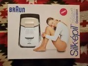NOS Braun Silk Epil EE 111 5306 Compact Hair Removal Epilator White & Pink