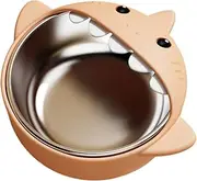 Stainless Steel Silicone Shark Baby Food Bowl, Toddler Feeding Set, Kindergarten Feeding Utensils, Strong Suction Base, S Materials, 5.71x4.72x2.83 Inches, for Home Or Travel Use