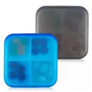 2 Pack Portable Travel Pill Organizer Case for Pocket or Purse Cute Small Dai...