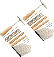 ULDIGI 2 Sets Kalimba Keys Repair Kit Metal DIY Accessories with Tuning Hammer Bridge Durable Thumb Piano Parts for Easy Repair and Replacement Portable Music Tools