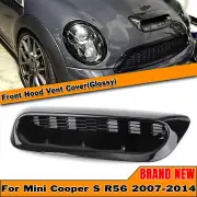 For Mini Cooper S R56 2007-14 2008 Front Air Hood Bonnet Scoop Vent Gloss Black