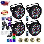 Versatile 36 LED RGB Lights - Sound Responsive and Remote Control Par Lights