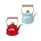 Enamel Tea Kettle Chinese Teapot 1.4L Cookware Heat Resistant Stylish Enamel Pot
