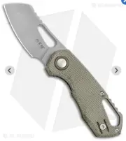 MKM Blade HQ Exclusive Isonzo - Green Micarta - Cleaver Stonewashed M390