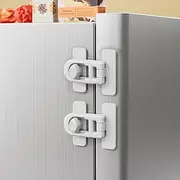 CMINGJ（2 Pack） Child Safety Lock for Baby, Child Proof Refrigerator Lock, for Fridge, Cabinets, Drawers, Dishwasher, Toilet and Child Safety Cabinet Lock, for Child,Kids and Toddlers, White