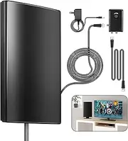 HAPHOOD Amplified HD TV Antenna for Outdoor, 240Miles Range Support 4K 1080p Fire TV Stick & All Older TV's for Outdoor, Attic,Indoor, 31ft Coax Cable