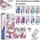 Shockproof Quicksand For Samsung Galaxy A15 5G A12 A13 A14 Pattern Glitter Case