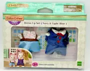 Sylvanian Families Calico Critters Town Dress Up Set Navy & Light Blue Suits