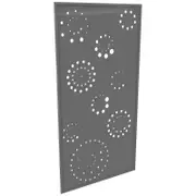 ProtectorAl 300 - 940 x 941 - 1840mm Light Charcoal Fireworks Framed Composite Decorative Panel