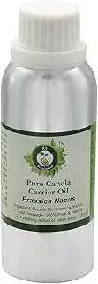 Canola Oil | Brassica Napus | 100% Pure Natural | For Hair | Unrefined | For Cooking For Body | For Eyelashes | Pure Canola Oil | Cold Pressed Canola Oil | 300ml | 10oz By R V Essential