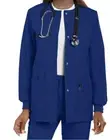 Landau Essentials Made Better Snap Front Scrub Jacket Blue Sz Small New With Tag
