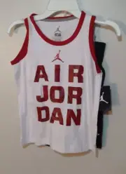Air Jordan Rare Jumpman Classic Tank Top Embroidered Logo Shorts Boys Size 6
