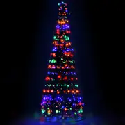 Solar Christmas Tree 3.6M Coloured LED 8 Light Modes