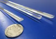Acrylic Half Round Extruded Rods, Clear .250" (1/4") x 6 FT Lengths, 20 Units