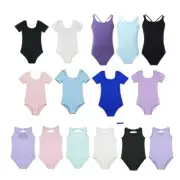 Kids Girls Gymnastics Ballet Dance Unitard Leotards Training Jumpsuit Dancewear