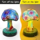 Mushroom Lamp Resin USB Connection Bedside Night Light Table Decoration Kid Gift