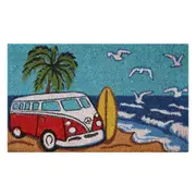 Solemate Latex Red Kombi Surf Mat 45x75cm Biodegradable Beach Multi Coloured