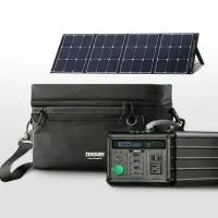在飛比找momo購物網優惠-【Zendure】1000W 小坦克戶外行動電源站+太陽能板