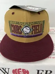 Vintage Coors Field Inaugural 1995 Season New Era Fitted Hat Size 7 1/4 Rockies