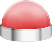 GUMMMY 22mm Lndicator Light IP68 Hight Waterproof Aluminum Oxide/Plastic Signal lamp Ball Head Red Green Bule Yellow Black(Metal-Ball-red,220V)