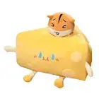 Plush Pillow Cheese Doll Sofa Ornament Cartoon Plush Doll Stuffed Sofa Pillow A