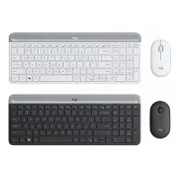 在飛比找Yahoo奇摩拍賣-7-11運費0元優惠優惠-【奇奇文具】羅技Logitech MK470 珍珠白/ 石墨