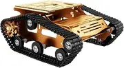 Smart Robot Car Tank Chassis Kit Aluminum Alloy Big Platform with 2WD Motors for Arduino/Raspberry Pi DIY Remote Control Robot Car Toys - Free Tools