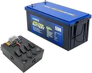 Kings 12V 200Ah Deep Cycle Lithium LiFePO4 Battery + 12V Compact Control Box