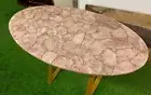 Rose Quartz Stone Coffee Tabletop Dining tabletop Center Tabletop