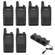 6PCS Mini Walkie Talkie 400-470 UHF Handheld Radio Comunicador Two-Way Ham Radio