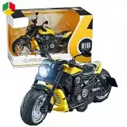 Diecast Moto Toy 1/12 Mini Friction Alloy Pull Back Classic Motorcycle Model Toy