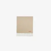 Acne Studios Narrow Wool Fringe Scarf Oatmeal Melange 100% Authentic CA0210-633