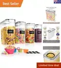 4 Pk Cereal Containers Storage Set 135.2oz/4L Each, Airtight Food Storage Con...